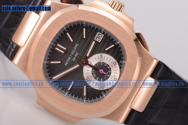 Patek Philippe Nautilus Chrono 1:1 Replica Watch Rose Gold 5980R-001 White Subdial (BP)